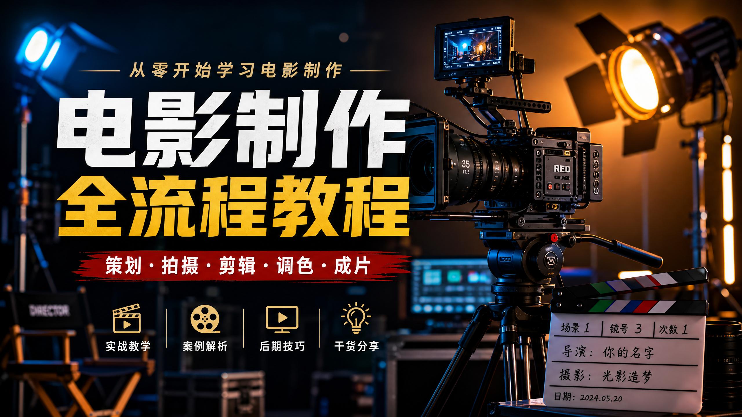 小蓝导航电影制作全流程视频教程